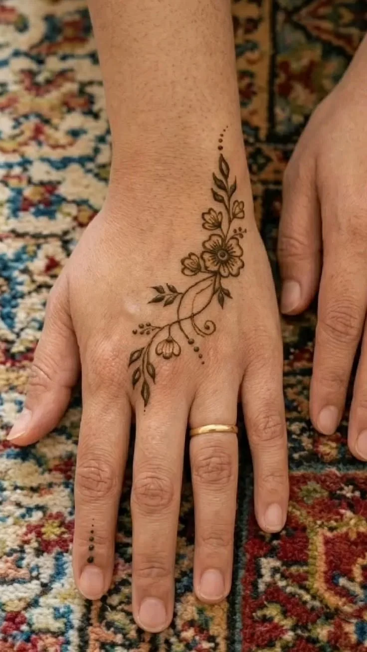 Minimal Henna — real henna design photo 4