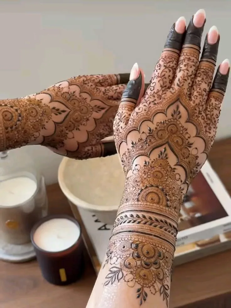 Pakistani Mehndi — real henna design photo 11