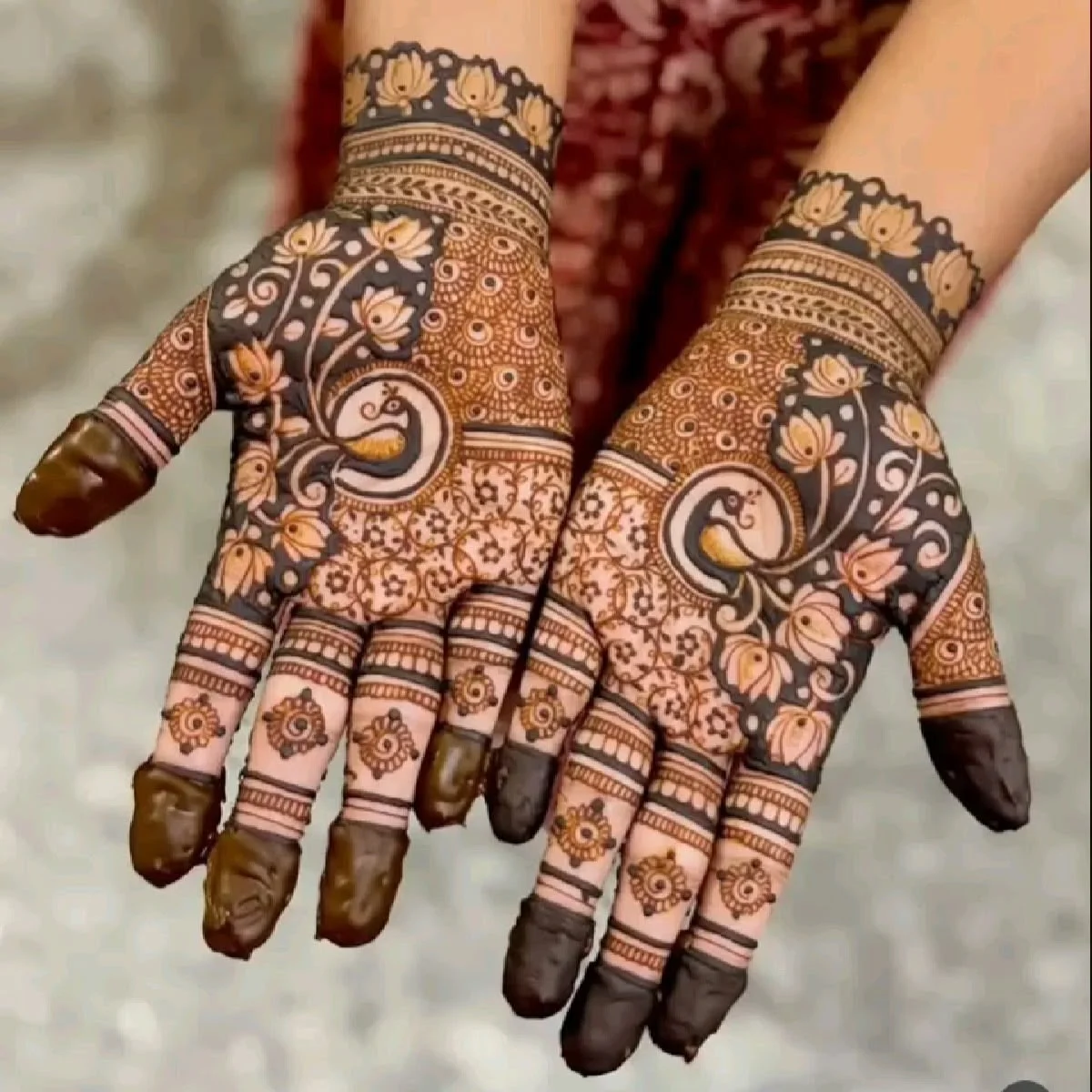 Peacock mehndi photograph 4