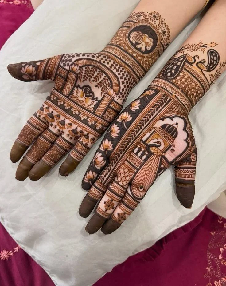 Peacock mehndi photograph 15