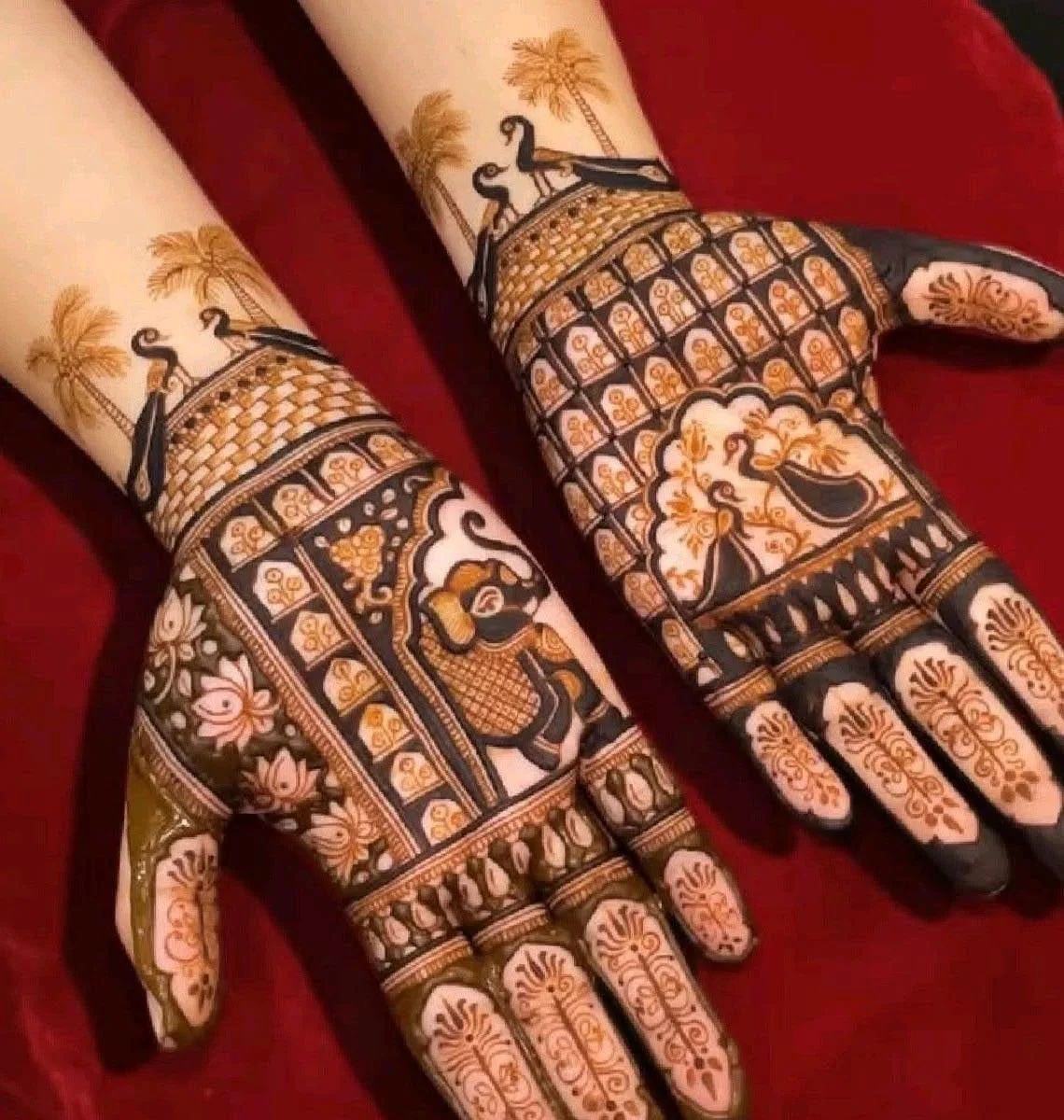 Peacock mehndi photograph 17