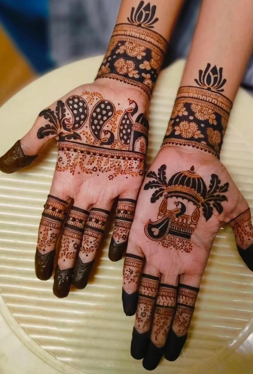 Peacock mehndi photograph 18